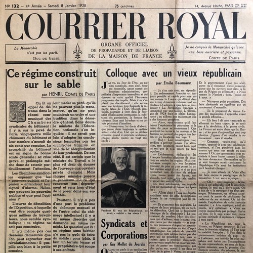 Journal courrier royal - journal,
