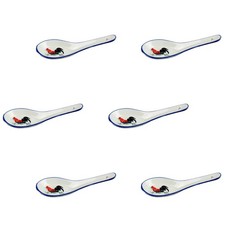  6 Pcs Cuillère De Service En Porcelaine Cuillères À Soupe Céramique