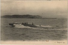 CPA AK Canot automobile