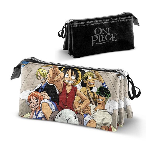 Trousse triple manga one piece - trousse,