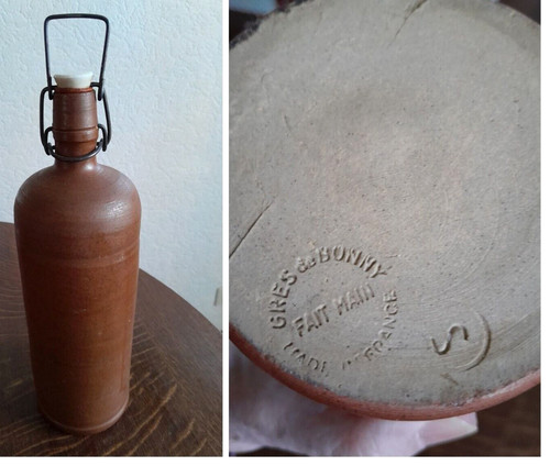 Ancienne bouteille estampillee - ancienne,