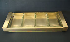 Ravier moderniste, cristal, aluminium dlg. Jacques Le Chevalier & René Koechlin