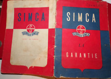 rare unique NOTICE D'ENTRETIEN garantie  POUR SIMCA ARONDE  1955
