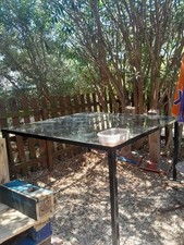 table à manger en fer forgé