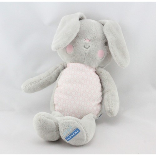 Doudou lapin gris - doudou, rose