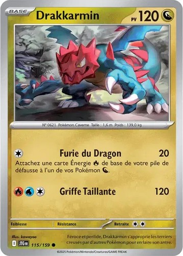 Carte pokémon drakkarmin - pokémon,