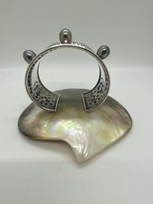 bracelet argent 925 perles de tahiti perle semi baroque.