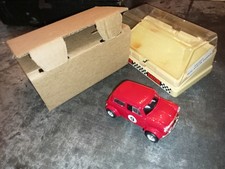 Vintage slot car 1/32 SCALEXTRIC 090007 C007 AUSTIN MINI COOPER -tresses USAGÉES