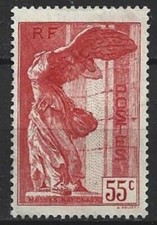FRANCE - 1 timbre de 1937 "Victoire de Samothrace" Musées Nationaux - N° 355