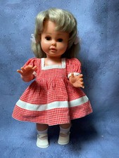 ANCIENNE ROBE  DE  POUPEE DES ANNEES 50 COMPATIBLE BELLA RAYNAL GEGE OURS