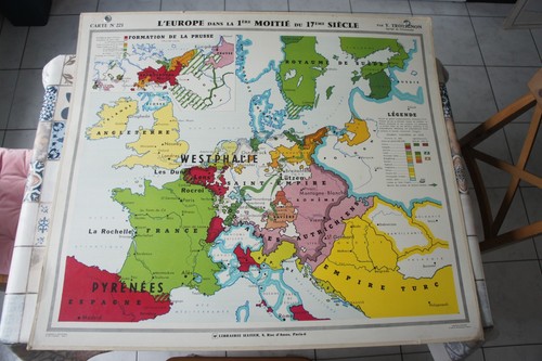 Ancienne carte scolaire hatier - scolaire,