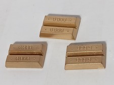 PLAYMOBIL X3 LINGOTS D'OR LINGOT COFFRE-FORT OUEST BANQUIER TRÉSOR