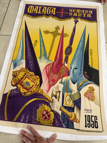 Affiche ancienne malaga - malaga, semana