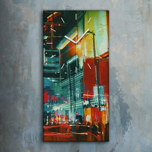 Horloge murale sur toile - , 30x60