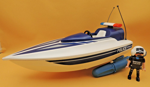 Playmobil bateau de police - de,