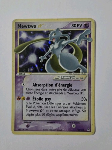 Carte pokemon mewtwo star - carte,