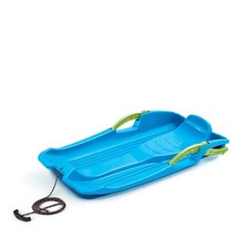 Luge neige en plastique bleu avec freins - Modèle Hornet
