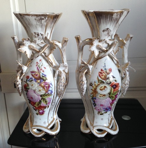Belle paire vases xixéme - de,