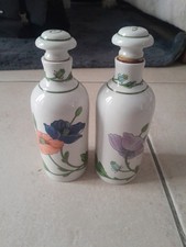 LOT DE 2 BOUTEILLES HUILE ET VINAIGRE VILLEROY ET BOCH MODELE AMAPOLA