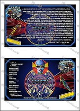 Bally Xenon 1980 Cartes Instructions Flipper Pinball Cards V2