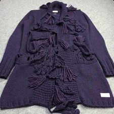 Gilet Femme Odd Molly En Laine D'Alpaga Taille 3 - L Violet Cravate 888 Grand