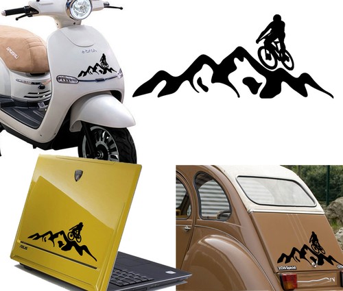 Vélo montagne autocollant - vélo, de