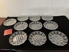 11 assiettes à pain chardons en cristal Baccarat D : 15.5 cm (prix à la pièce)