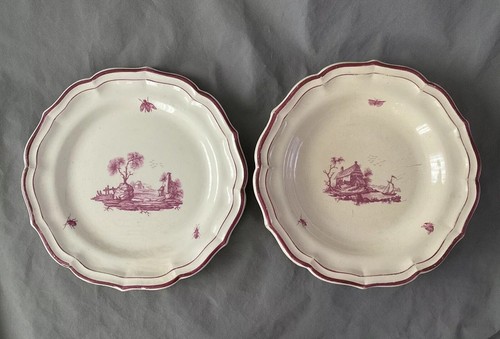 Deux plats faïence gien - faïence, de