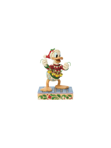 Figurine donald avec guirlande - figurine,