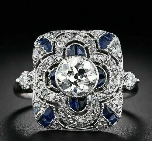 Bague fiançailles ancienne - bague,