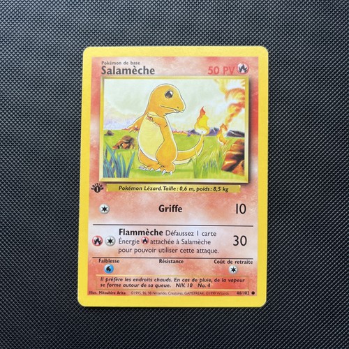 Carte pokemon salameche 102 - carte,