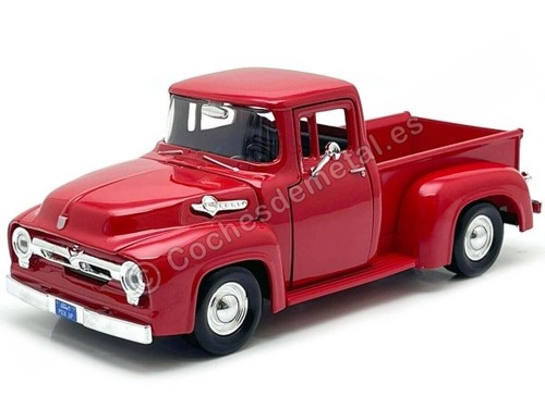 Ford 100 pickup 1956 rouge - ford,