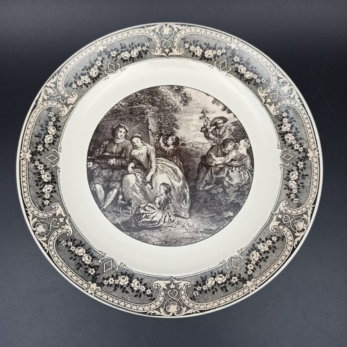 Sarreguemines assiette plate - sarreguemines,