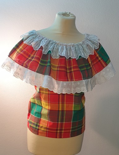 Haut madras femme - haut, bardot