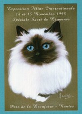 Chat : Sacré de Birmanie , Exposition Féline Nantes . / CPA-Carte-Postale /
