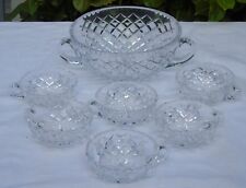 Saint Louis - Service à punch en cristal taillé, modèle Adour