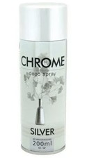 1 Bombe peinture effet chrome Argent dilver effet miroir spray aérosol 200 ml