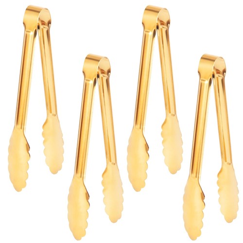 Gold serving tongs - 4, 9