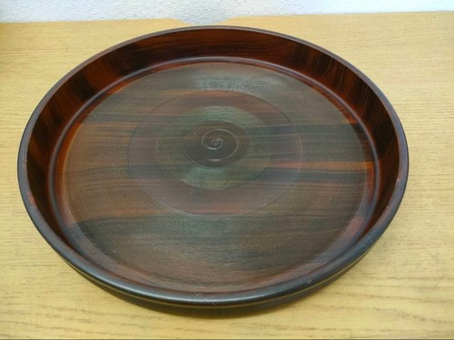 Plateau bois japonais rond - en,