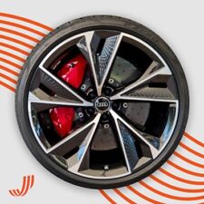 4 jantes alu neuves AUDI ROTOR  RS6 17" noir poli A1 A3 A4 A6 Q3 Q5 A7 A5 TT