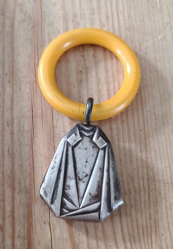 Art déco hochet argent - -,