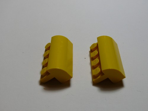 Lego yellow slope curved - lego,