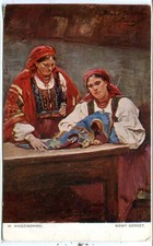 Pologne Neuf Veste Femme Robe Costume Par Artiste Avec Wodzivowski 1913 Lodz De