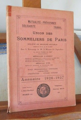 Union des sommeliers paris - des, de