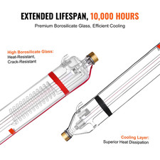 Tube Laser CO2 100 W 145 Cm