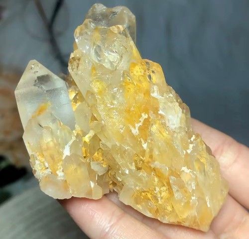 Cluster géode citrine - géode, de