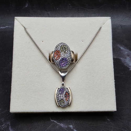 Brilho Pave Set Multi-Color