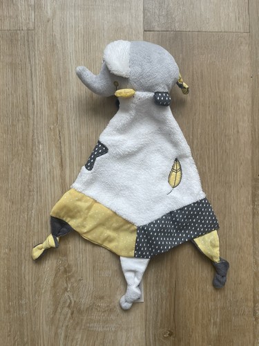 Doudou plat éléphant sauthon - doudou,