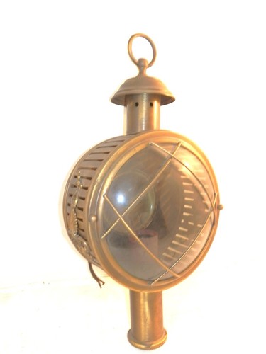 Ancienne lanterne laiton bruni - ancienne,