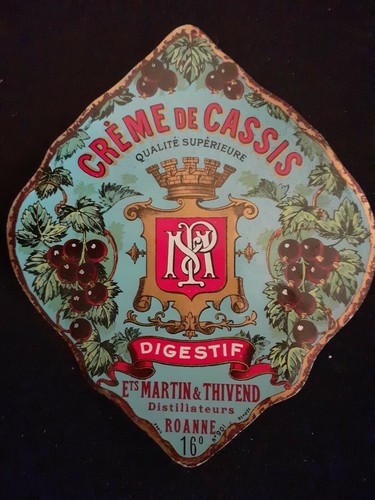 Etiquette ancienne creme - etiquette, de